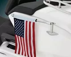 Show Chrome Accessories フォーディングフラグポール（ホンダ GL1800 ゴールドウィング用、品番52-965）
